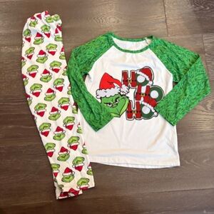 Grinch Christmas Pajama Set